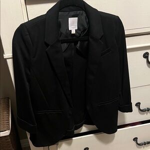 Elegant Black Women's Blazer no closure